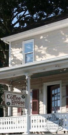 The Coffee House of Occoquan shown with open door