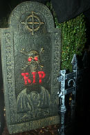 The headstone at the entrance to the exceedingly remarkable cemetary