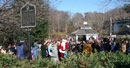 Santa in Mamie Davis Park