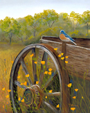 “Bluebird Morning” by Anne Rust Pearson – Painting