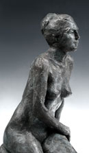 “Tranquility”, 18”H x 7”W x 10”D, Terra Cotta