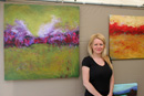 Local Artist Kerin McBride and some of her art